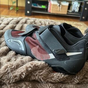 Nike Black and Red Cycling Footwear